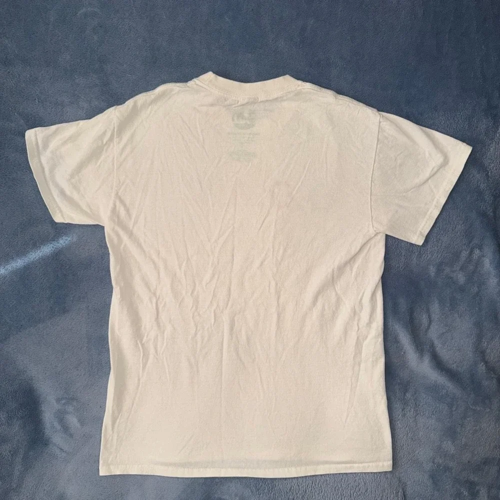 White cotton G.O.A.T. tee